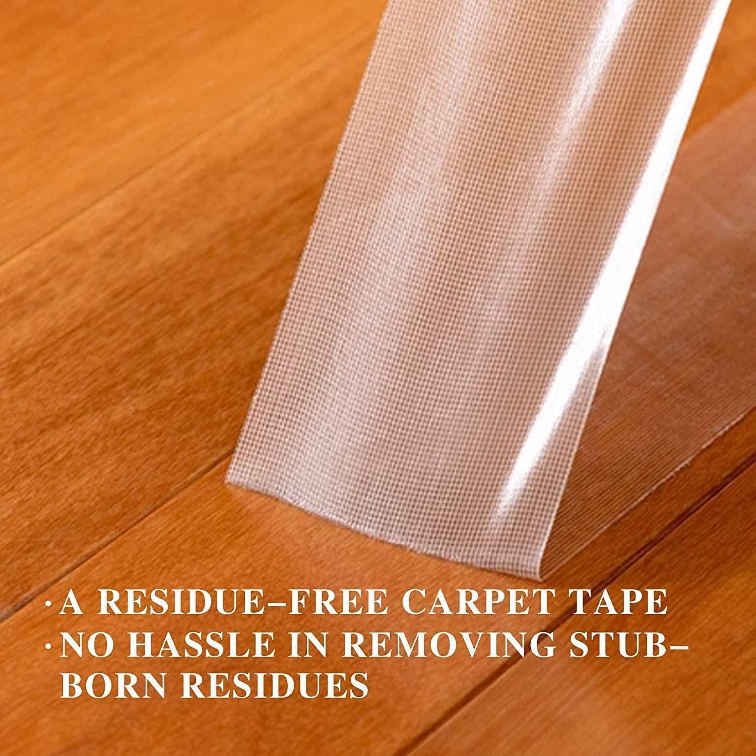 Double Sided Carpet Tape | Heavy Duty, Strong, Non-Slip, Removable
