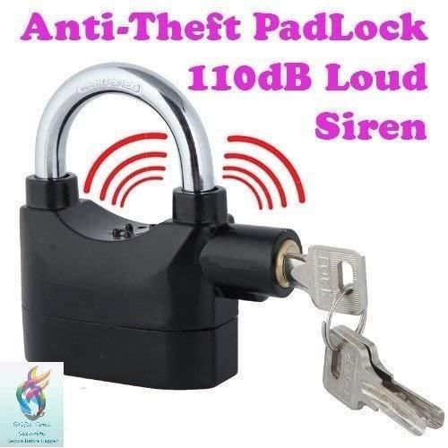 Motion Sensor Security Padlock Siren Alarm Lock | 110 dB Anti-Theft Heavy Duty Lock