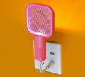 Mini Mosquito Killer Racquet Lamp 2 in 1 | Electric Fly Swatter & Soft Night Light