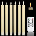 LED Candle Set with Remote (6 Pcs) | Flameless Decorative Candles