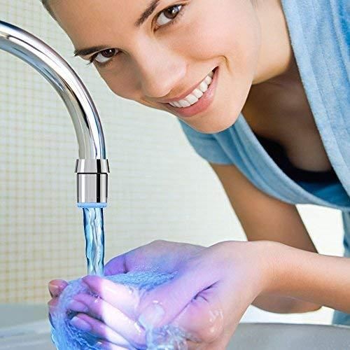 Color LED Water Faucet Tap with Temperature Sensor | No Battery Required