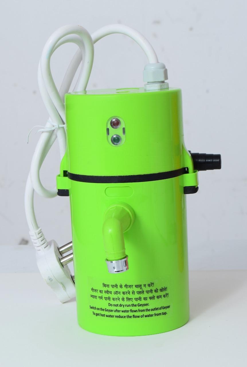 Instant Electric Water Geyser (Random Colours) | Fast Heating Portable Geyser for Kitchen & Bathroom