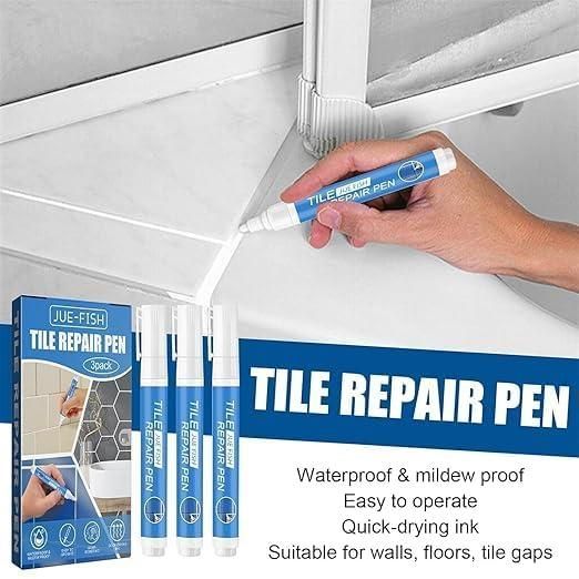 Urban Trendo Tile Repair Pen (Pack of 2) Grout Pen for Bathroom, Kitchen, Floor & Wall Tiles