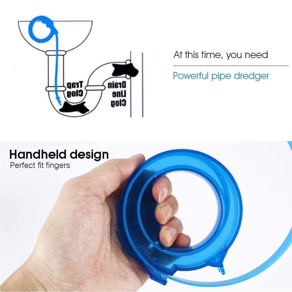 Sink Hair Catcher & Drain Clog Remover Tool | Telescopic Pipe Hook Cleaner