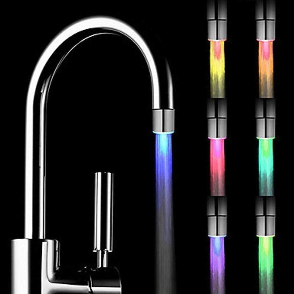 Color LED Water Faucet Tap with Temperature Sensor | No Battery Required